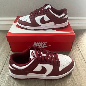 NEW NIKE DUNK LOW TEAM RED SNEAKERS